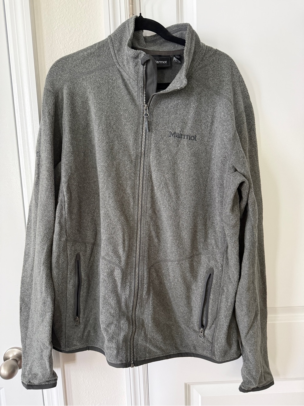 Marmot grey Full zip fleece jacket